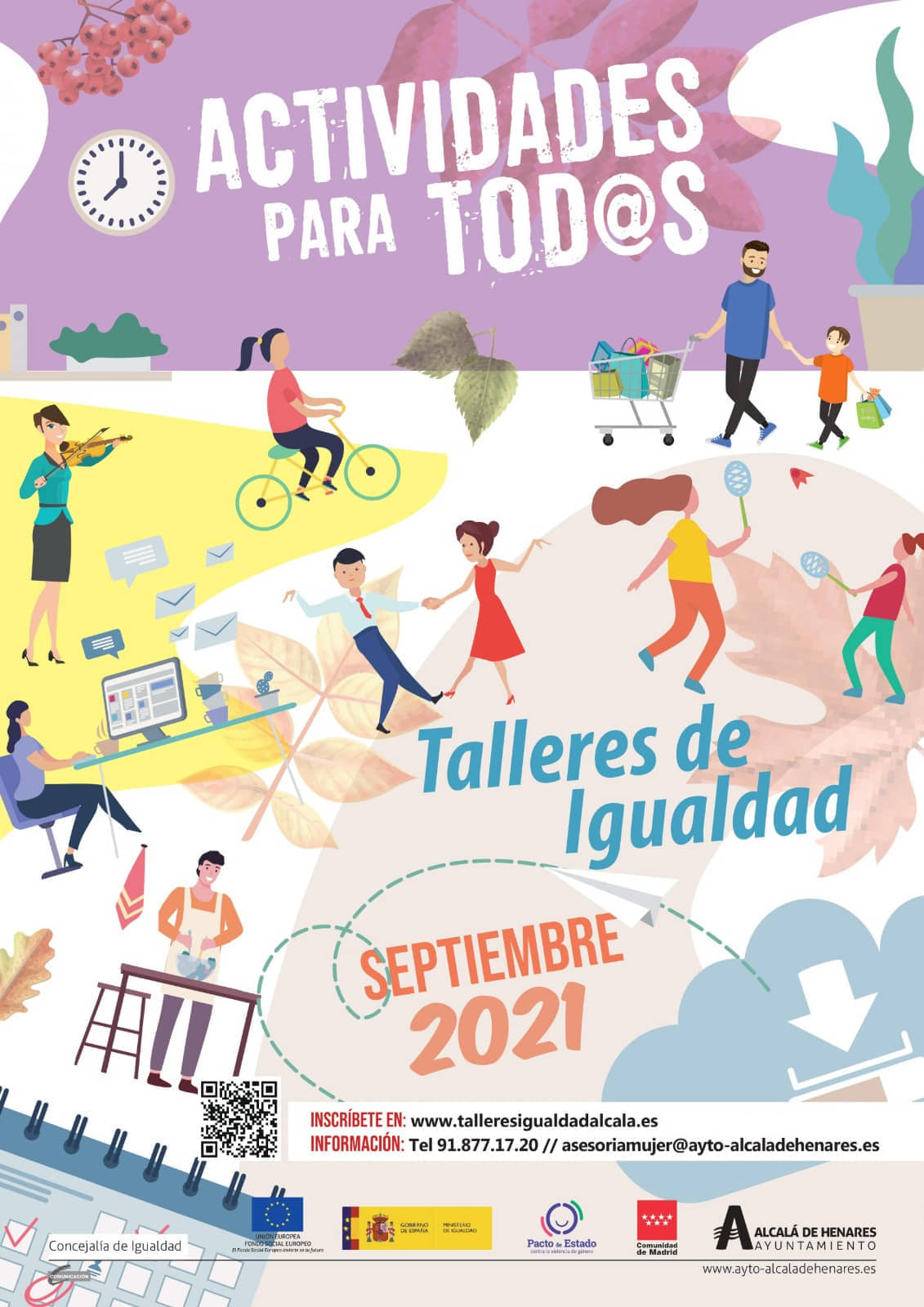 Talleres Concejalía Igualdad y Servicio de Familia Alcalá de Henares