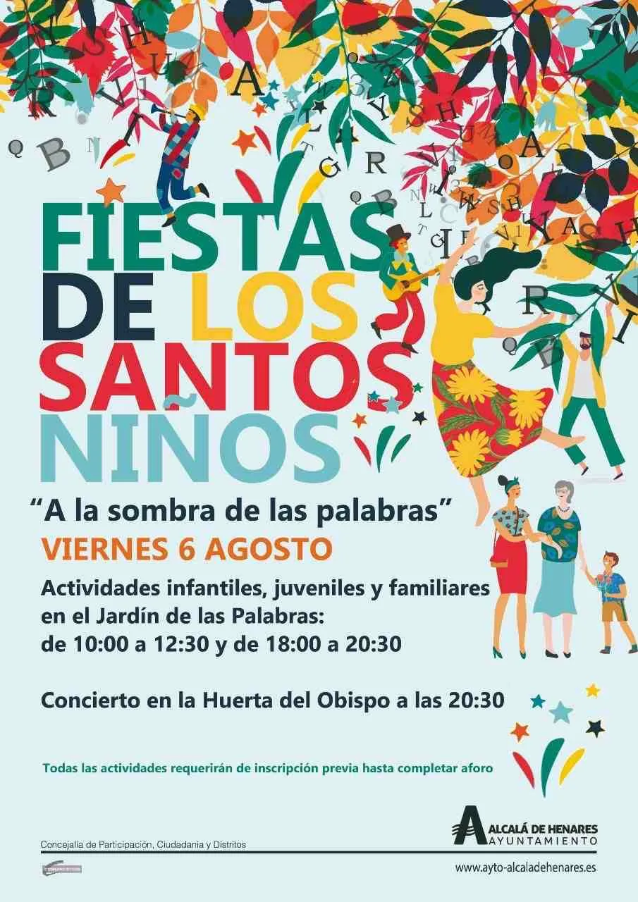 cartel fiestas santos niños
