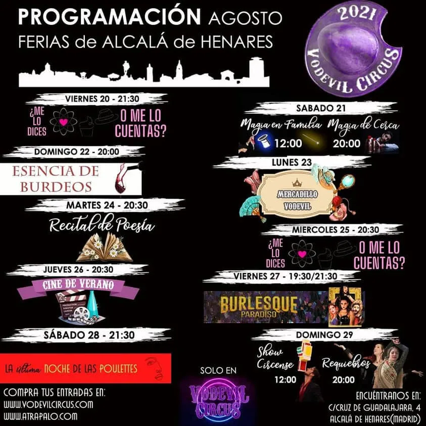 vodevil fiestas agosto 2021