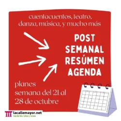 agenda semanal 21 al 28 octubre