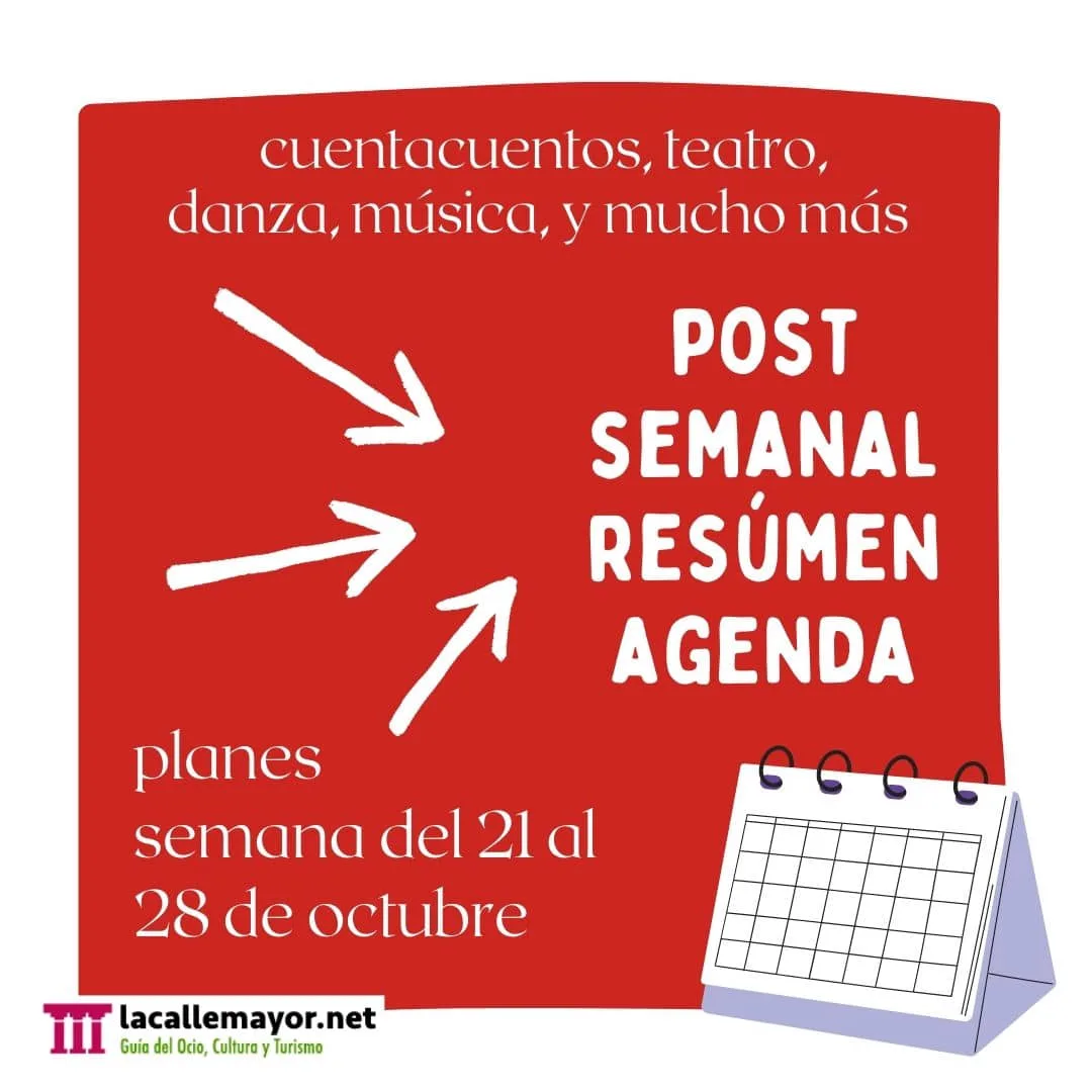 agenda semanal 21 al 28 octubre