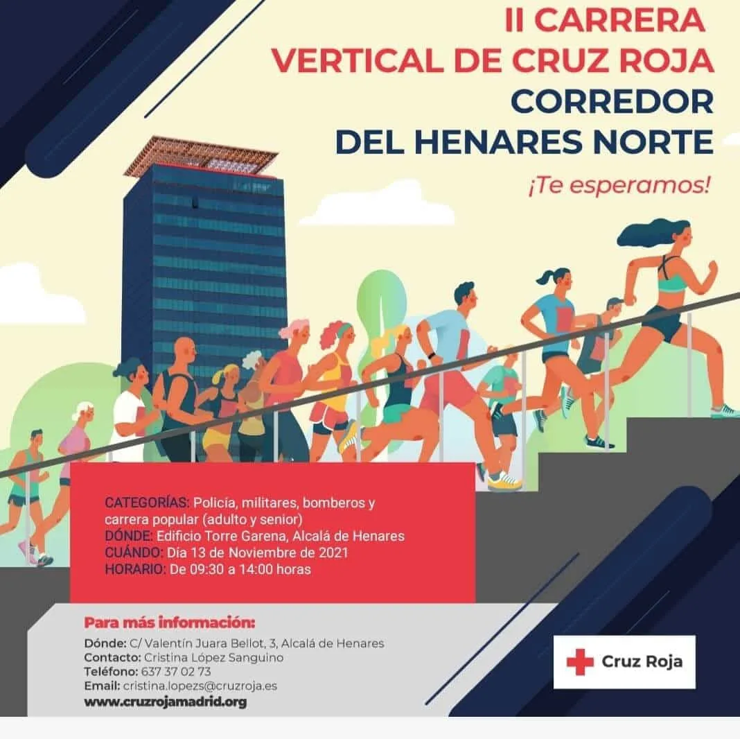 carrera vertical cruz roja