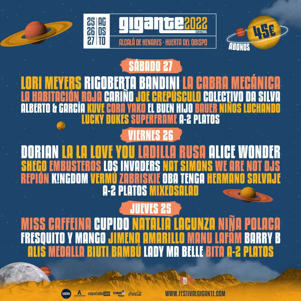 cartel gigante por días