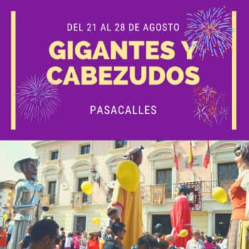Gigantes y Cabezudos en las calles de Alcalá.  Ferias y Fiestas 2022