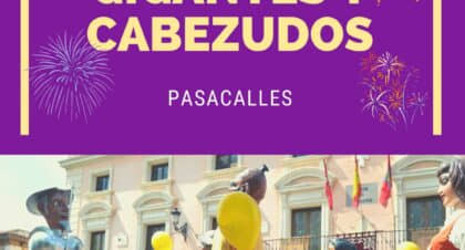 Gigantes y Cabezudos en las calles de Alcalá.  Ferias y Fiestas 2022