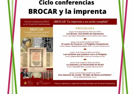 Ciclo de conferencias sobre la  figura de Brocar y la imprenta en Alcalá