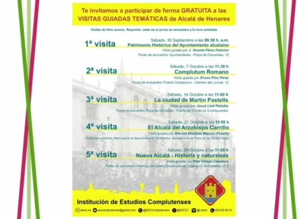 Visitas guiadas temáticas en otoño 2023 en Alcalá