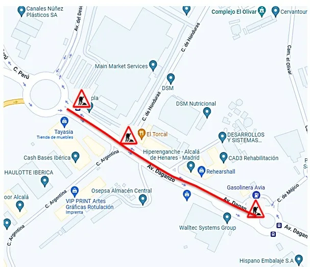 obras carretera de daganzo