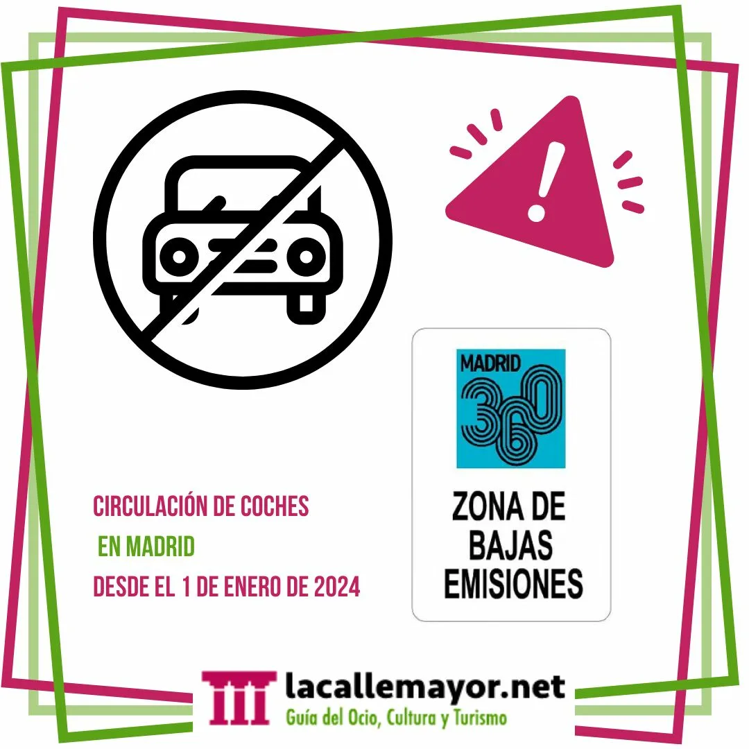 circulación de coches en madrid desde el 1 de enero de 2024