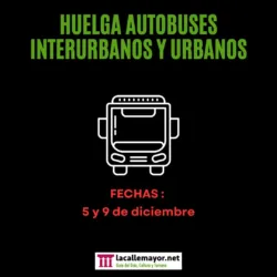 Huelga de autobuses interurbanos, urbanos  y EMT