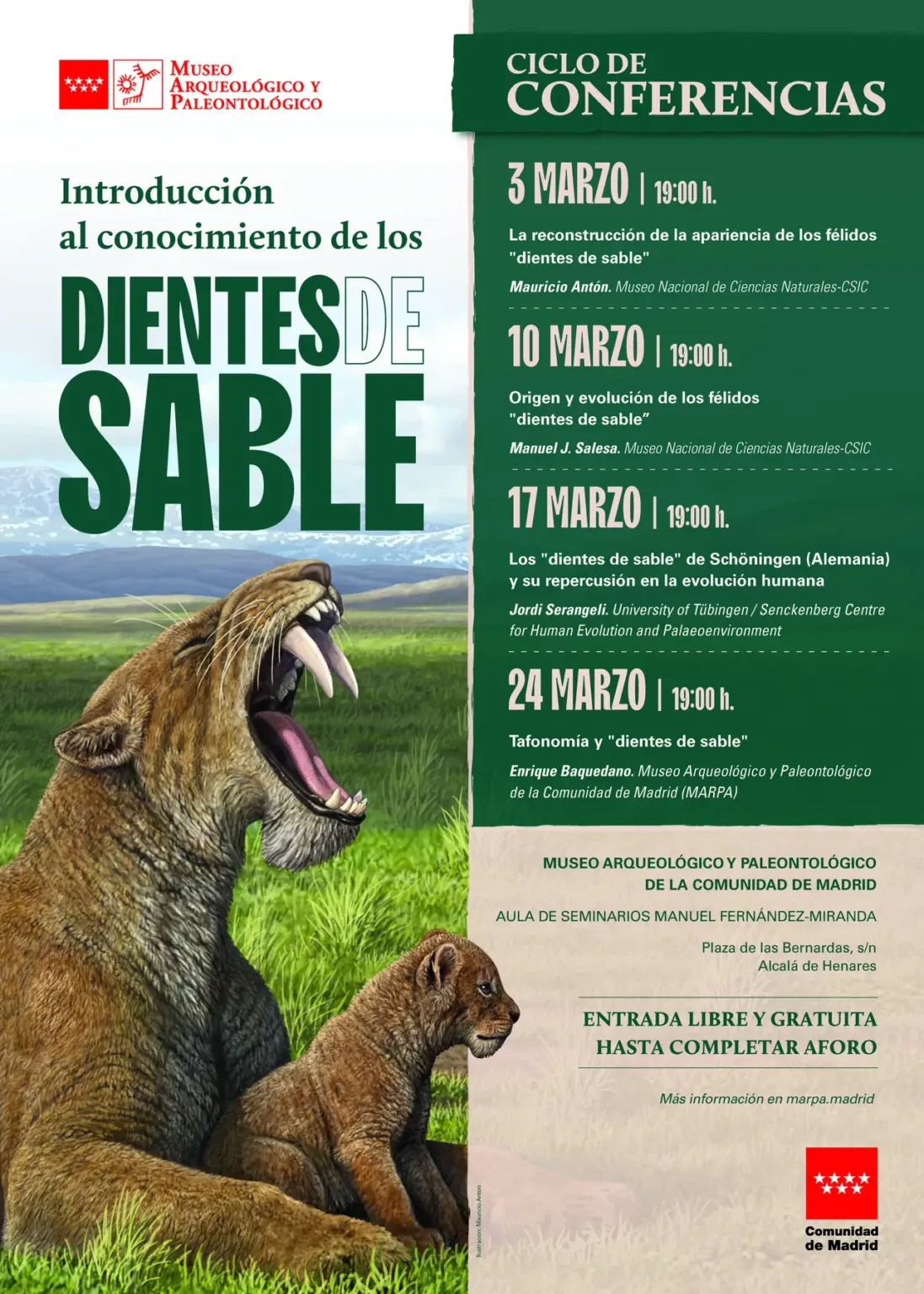 conferencias dientes de sable MARPA