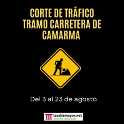 obras carretera camarma