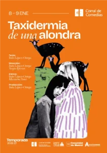 taxidermia de una alondra