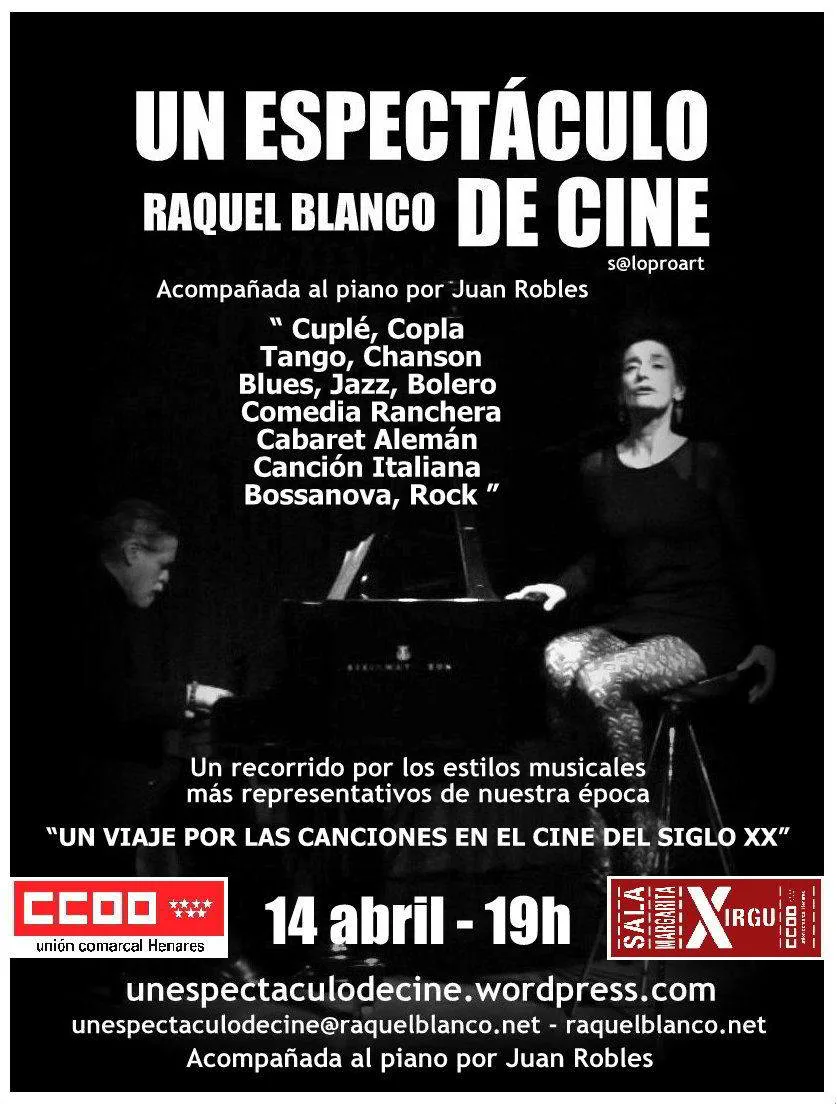 cartel RAQUEL BLANCO